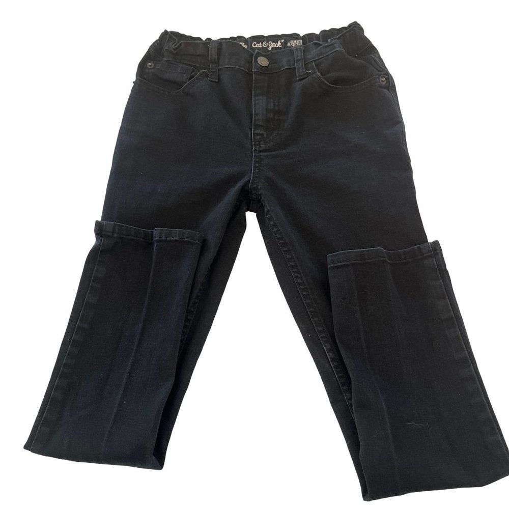 Cat &‎ Jack Black Jeans Super Stretch Adjustable Waist Size 12